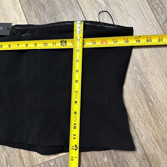 🛍️NWT Rachel Zoe Black Tube Top Size L back zipper - Picture 6 of 10